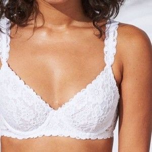 American Eagle Aerie Happy Demi Bra White Size 32C NWT